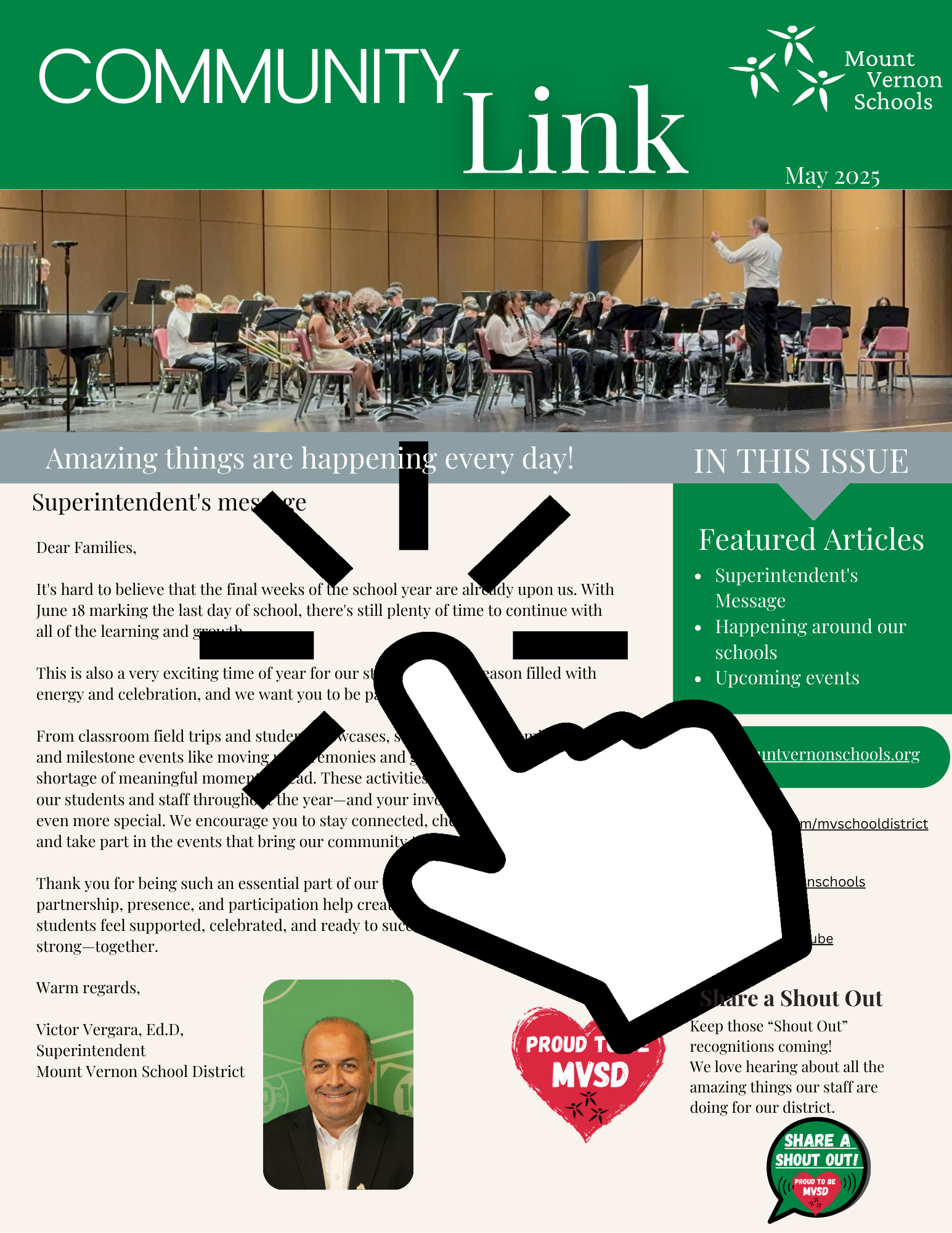 Community Link photo with click here 