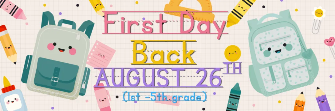 Students returning for the first day of school